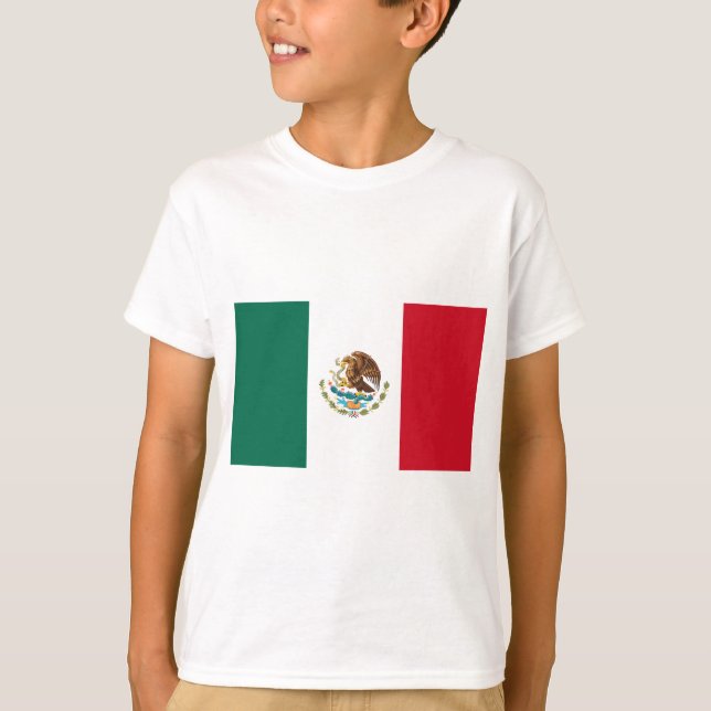 Mexikos flagga t-shirt (Framsida)