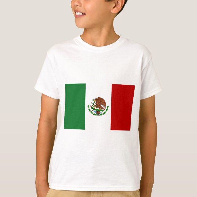 Mexikos flagga t-shirt (Framsida)