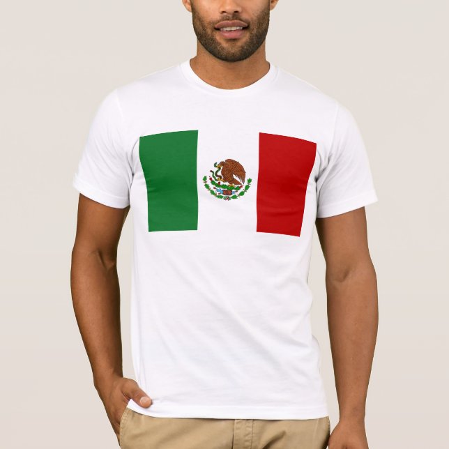 Mexikos flagga t shirt (Framsida)