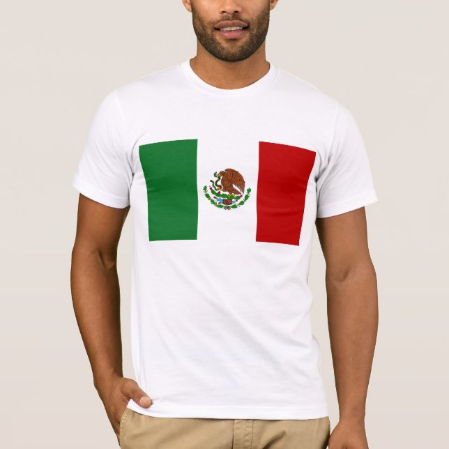 Mexikos flagga t-shirt (Framsida)