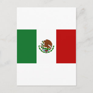 Mexikos flagga vykort