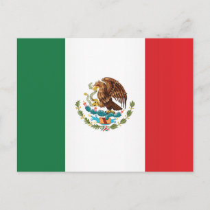 Mexikos Flagga Vykort