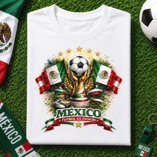 Mexikos fotbollsfan El Tri fotboll Världscupen fot T Shirt