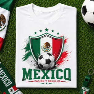 Mexikos fotbollsfan El Tri fotboll Världscupen fot T Shirt