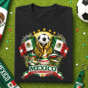 Mexikos fotbollsfan El Tri fotboll Världscupen fot T Shirt
