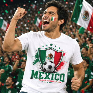 Mexikos fotbollsfan El Tri fotboll Världscupen Fut T Shirt