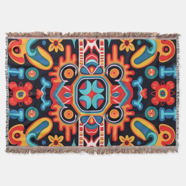 Mexikos huichol Art Filt (Framsidan)