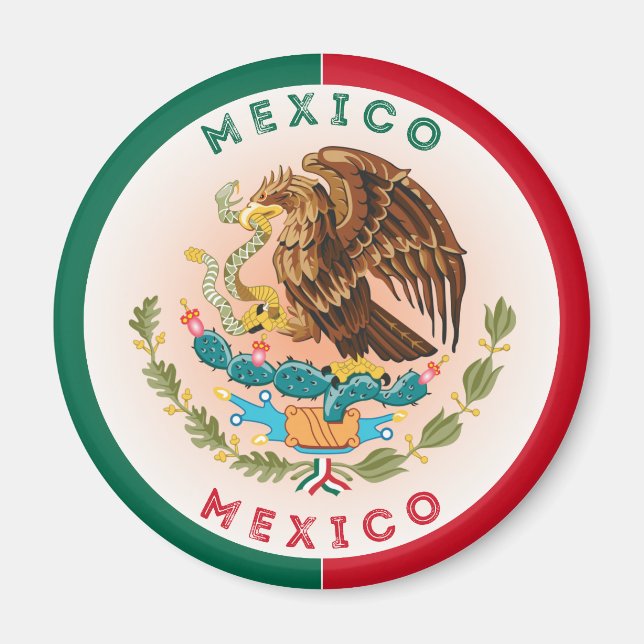 Mexikos kulturarvsemblem magnet (Framsidan)
