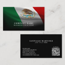 Mexikos nationella flagga med QR-kod | Professione