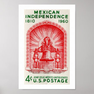 Mexikos självständighet 1810-1960 poster