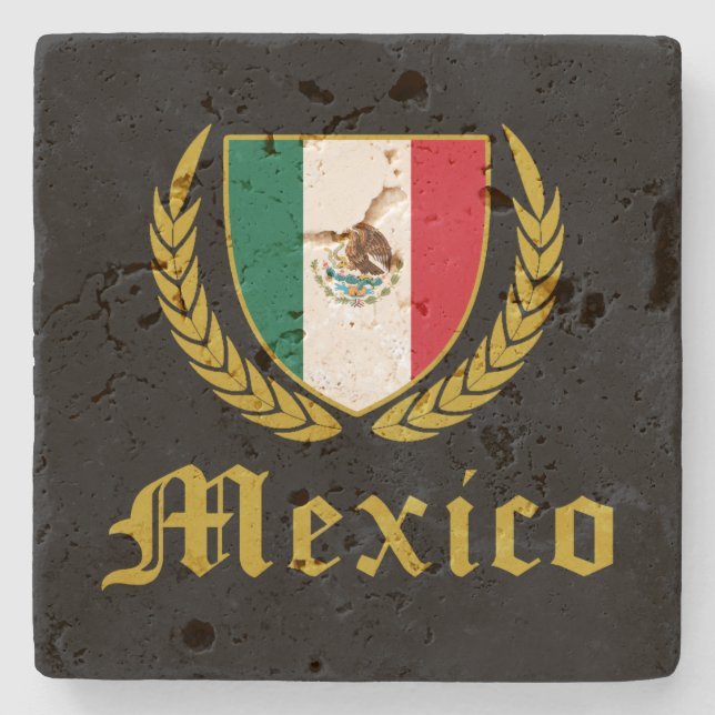Mexikos vapen underlägg sten (Framsidan)