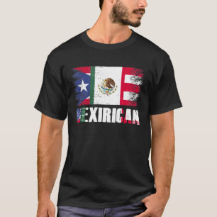 Mexirican Mexiko Puertoricansk Flagga Stolthet Sto T Shirt