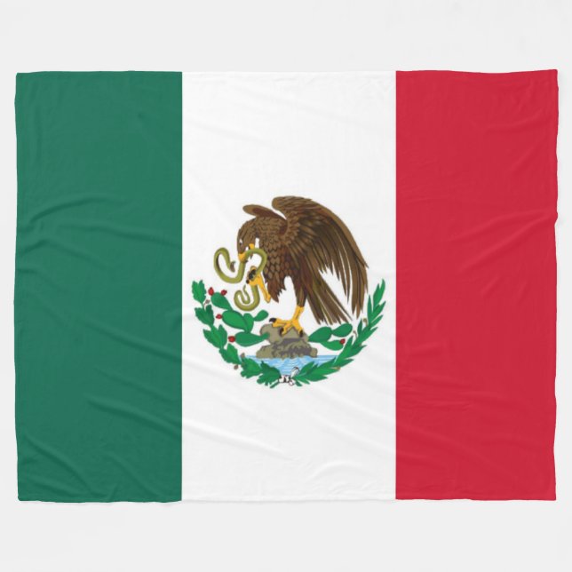 MEXISK FLAGGA FLEECEFILT (Framsidan (Horisontell))