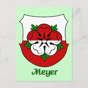 Meyer Family Shield-vykort Vykort