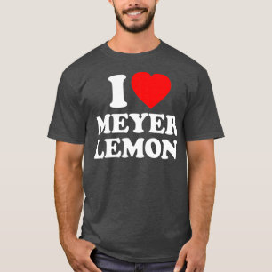 Meyer Lemon Kärlek Heart Funny T Shirt