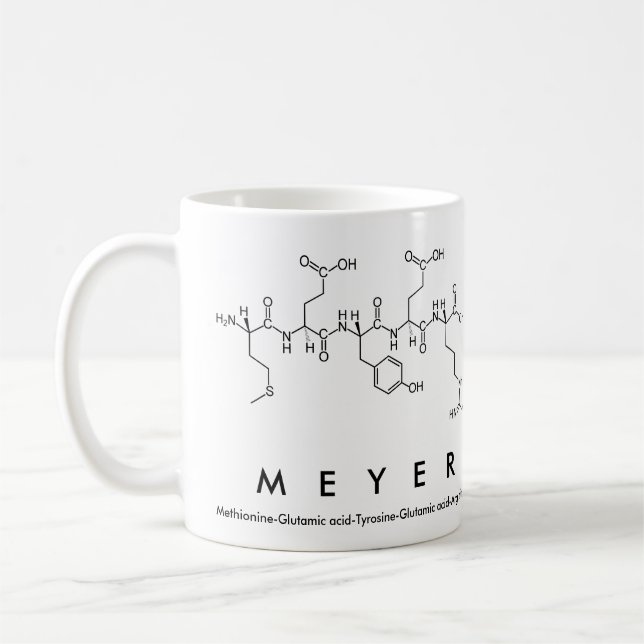 Meyer peptide namn mugg (Vänster)