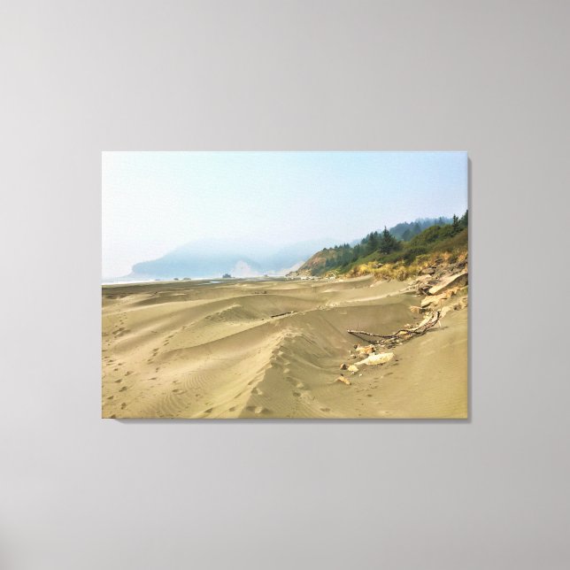Meyers Beach North, Guld Beach, Oregon Canvastryck (Framsida)