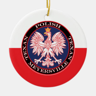 Meyersville polska Texan Julgransprydnad Keramik