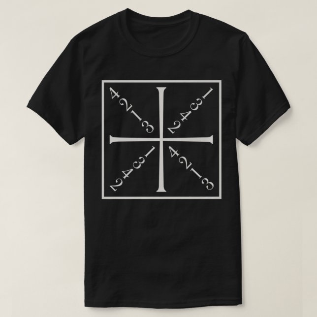 Meyerx27S Square Hema German Longsvärd T Shirt (Design framsida)
