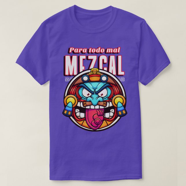 Mezcal Mexiko Mexican Mexiicano Aztec T Shirt (Design framsida)