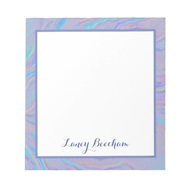 Mezmerizing Iridescent Stone Anteckningsblock (Framsida)