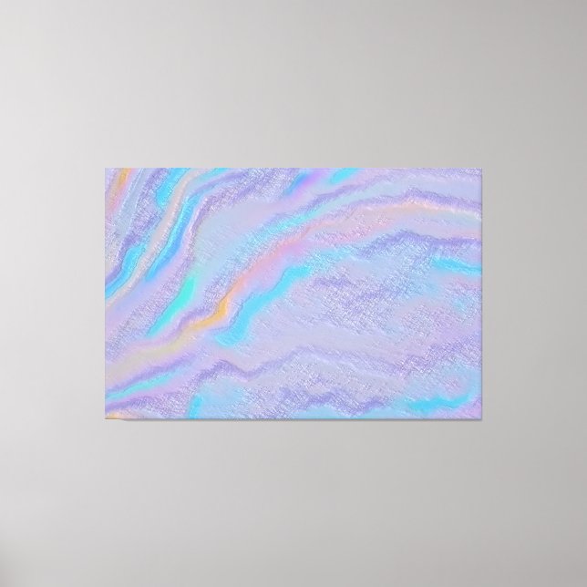 Mezmerizing Iridescent Stone Canvastryck (Framsida)