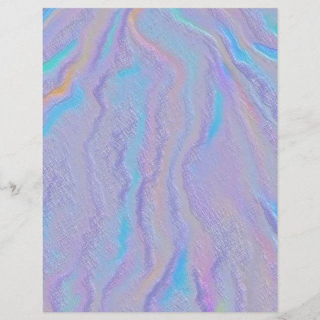Mezmerizing Iridescent Stone Scrapbook Papper (Framsida)
