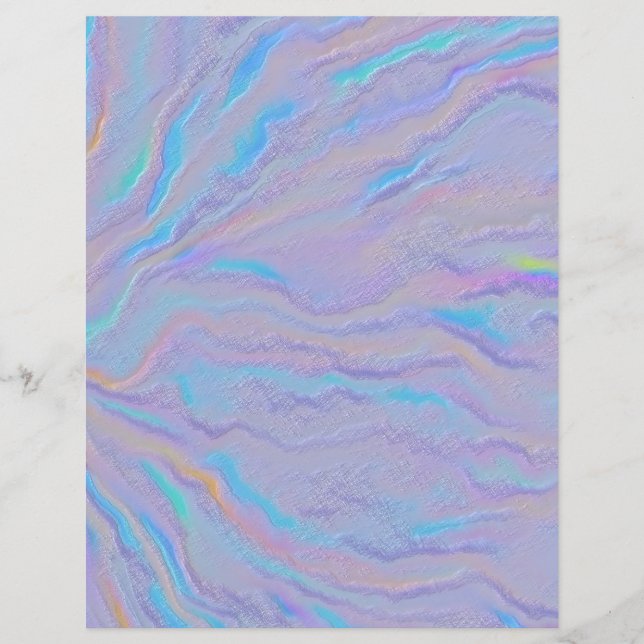 Mezmerizing Iridescent Stone Scrapbook Papper (Framsida)