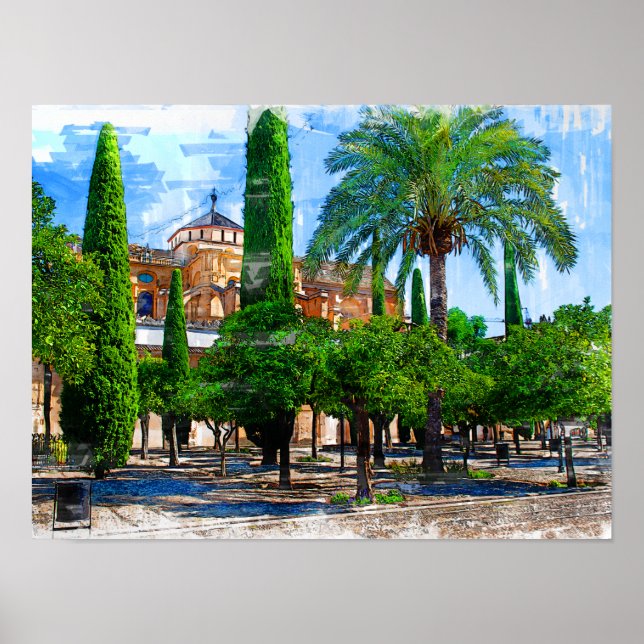 Mezquita Catedral de Córdoba - Real Spanien Poster (Framsidan)