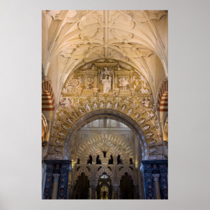 Mezquita Cathedral Insida i Cordoba Poster