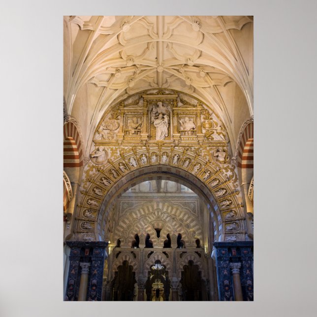 Mezquita Cathedral Insida i Cordoba Poster (Framsidan)