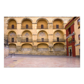 Mezquita och Plaza del Triunfo i Cordoba Fototryck
