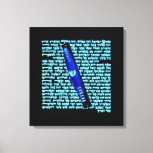 Mezuzah Canvastryck