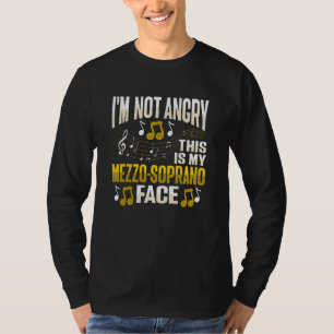 Mezzo-Sopran Röst Design för en Körmedlem T Shirt