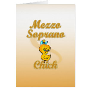 Mezzo Soprano Chick Hälsningskort
