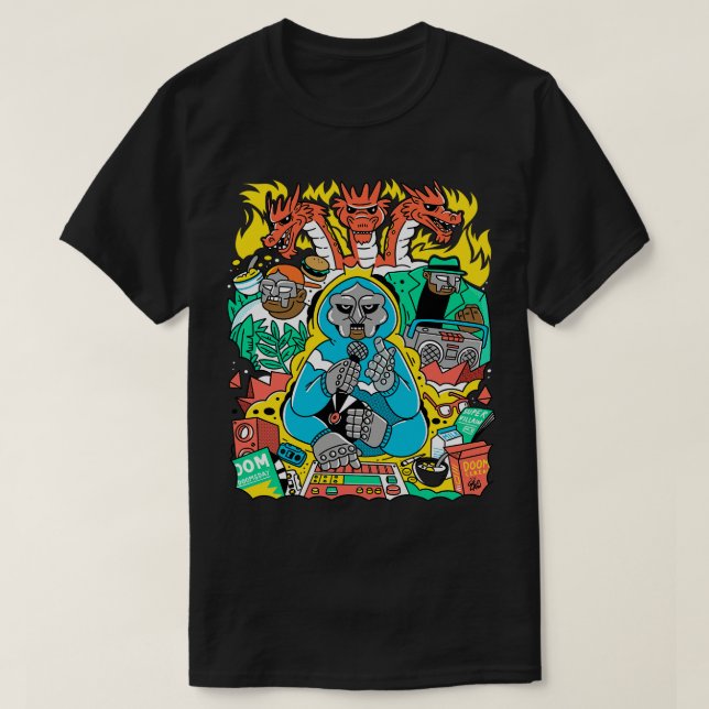 MF DOOM FRIENDS Kids Hoodie T Shirt (Design framsida)