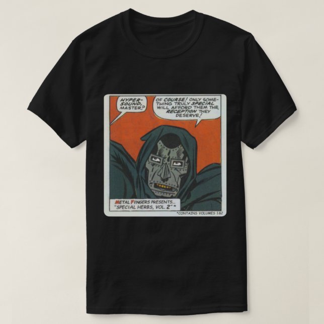 MF Doom - Metall Fingerz Classic T-Shirt (Design framsida)