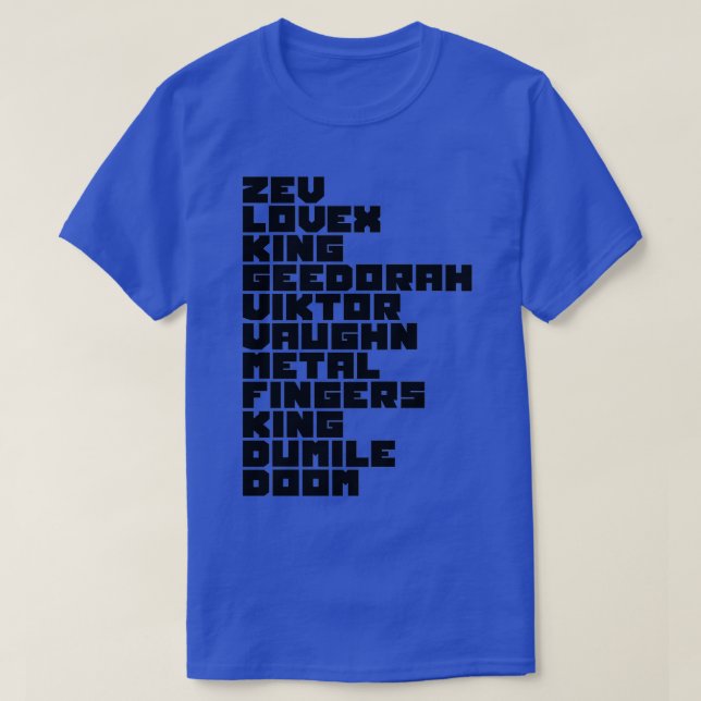 MF DOOM-tribut  T Shirt (Design framsida)