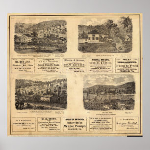 Mfg co, olja fält poster