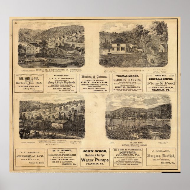 Mfg co, olja fält poster (Framsidan)