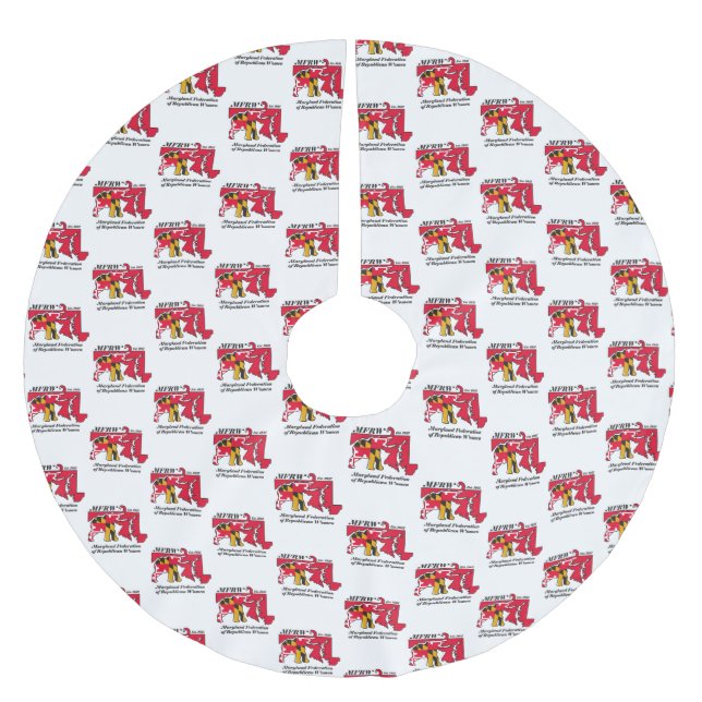 MFRW Träd Skirt Julgransmatta Borstad Polyester (Framsidan)