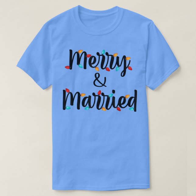 MG4 Merry and Married jul Ljus Julafton Match T Shirt (Design framsida)