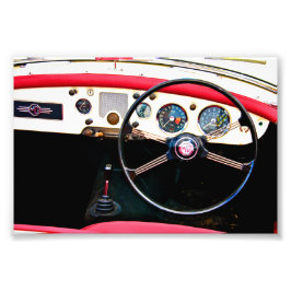 MG A Classic British Sports Car Insida Fototryck
