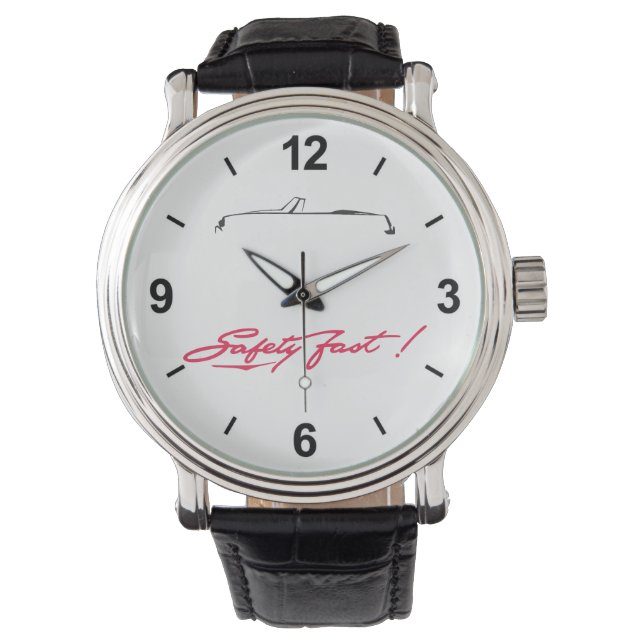 MG B mit Safety Fast Armbanduhr Armbandsur (Framsida)