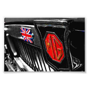 MG Classic British Sports Motor Car Fototryck