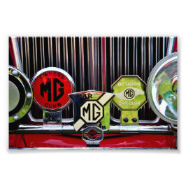 MG Classic British Sports Motor Car Fototryck