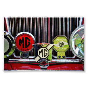 MG Classic British Sports Motor Car Fototryck