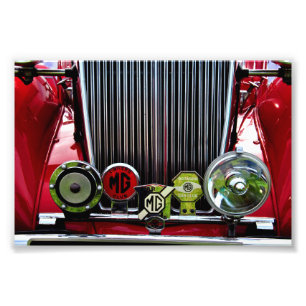 MG Classic British Sports Motor Car Fototryck