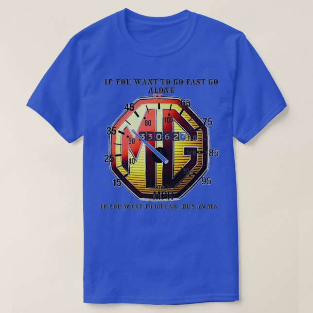 MG Hastighetsmätare T Shirt (Design framsida)