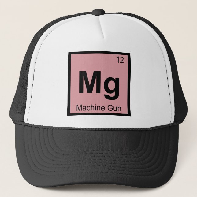 Mg - Kulspruta Kemiskt Periodiskt System Symbol Keps (Framsida)